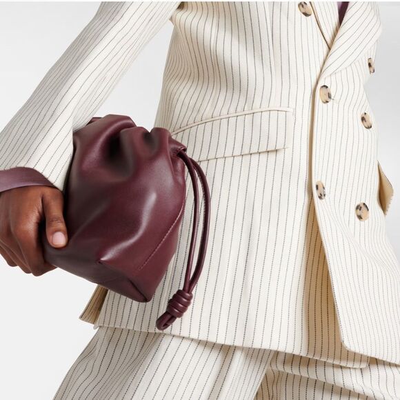 NEW Frame Pinstripe Cotton-Linen Double Breasted Blazer Cream Multi Size 2 - Picture 5 of 14